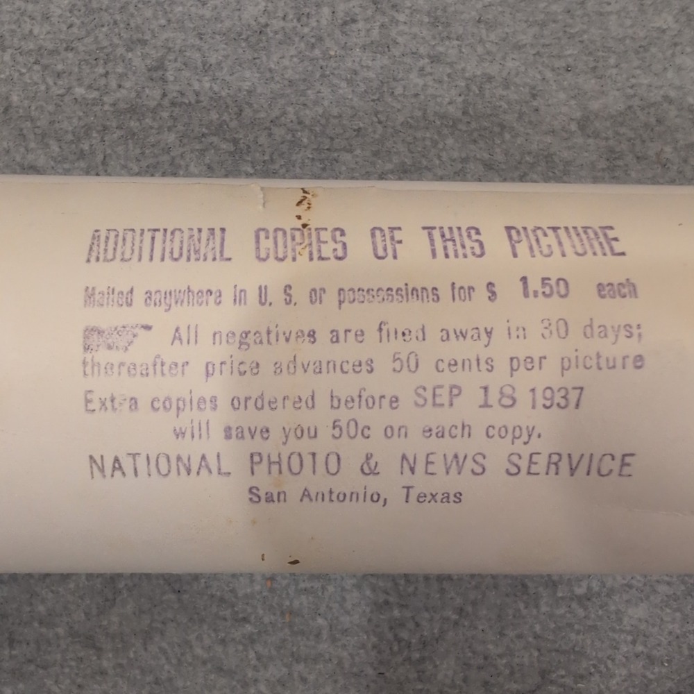 1937 Vtg Fort Bliss Texas US Army Company B Panoramic Photo 82nd Reg 2nd Btn - Picture 12 of 15